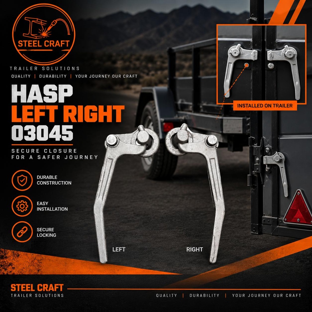 Hasp Left/Right 03045 – Set (طقم يمين + يسار)